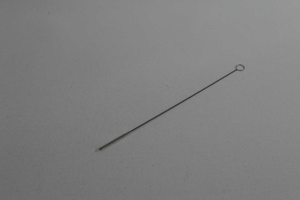 Strohhalmbürste fein, Edelstahldraht, Nylon, Länge 22 cm, Ø 5 mm, ohne Spitze